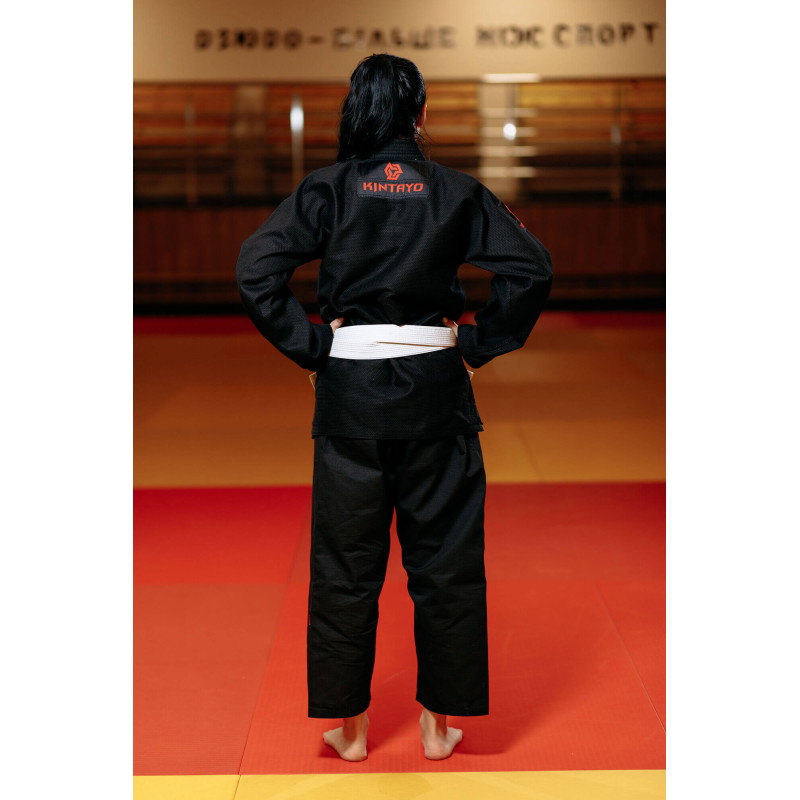 Кімоно для джиу - джитсу чорне, TM "Kintayo", 170 зріст, щільність 450 гр/м.кв.