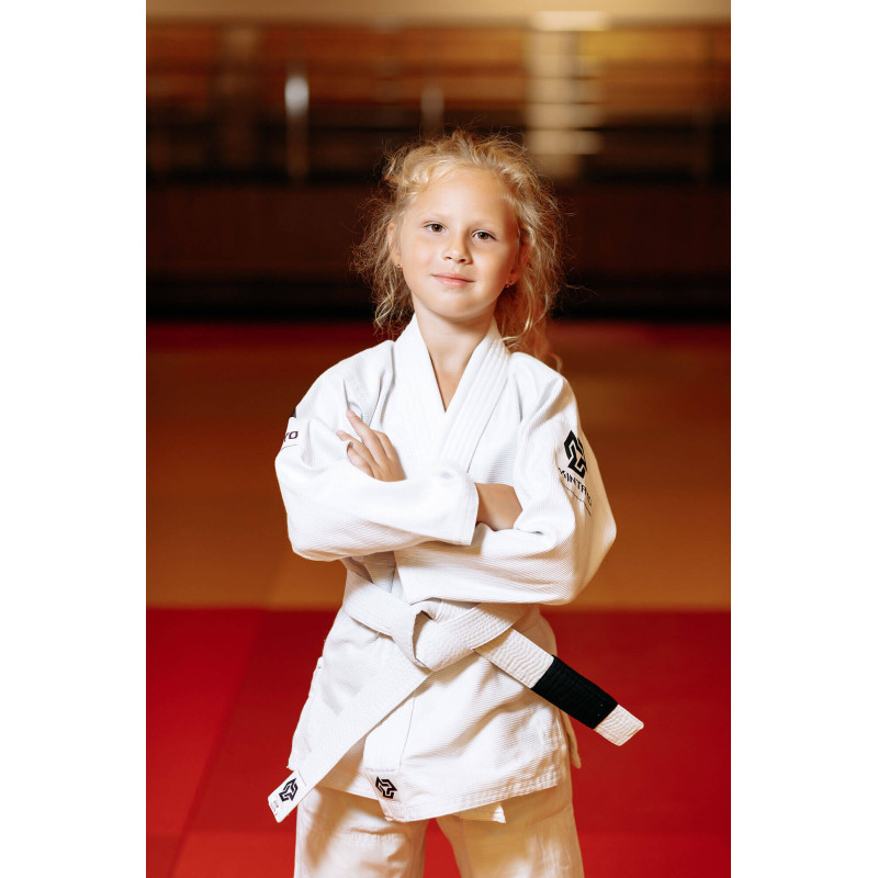 Кімоно для джиу - джитсу біле, TM "Kintayo", 120 зріст, щільність 350 гр/м.кв.