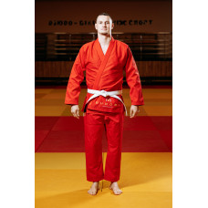 Червоне кімоно для хлопців/чоловіків, джиу-джитсу, TM BUDOGI, зріст 180 см, щільність 450 гр/м.кв.