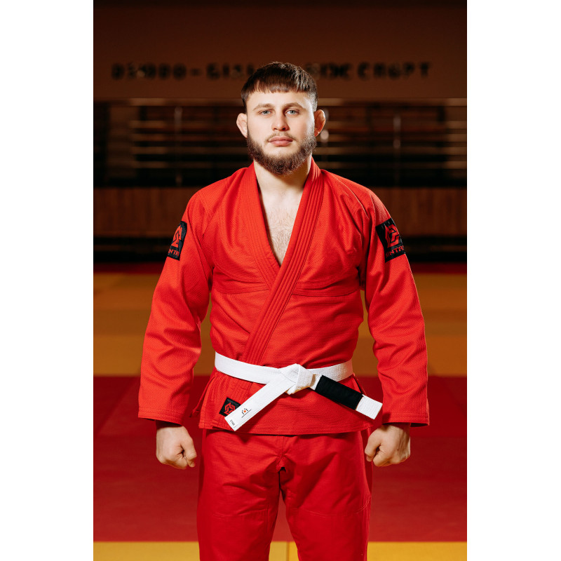 Кімоно для джиу - джитсу червоне, TM "Kintayo", 160 зріст, щільність 450 гр/м.кв.