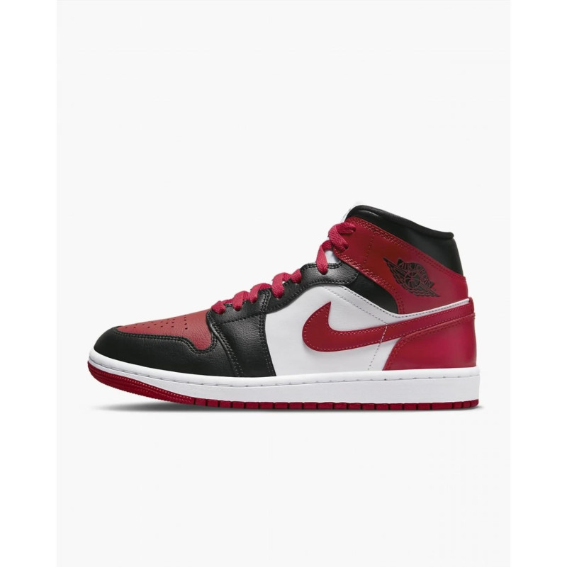Кросівки жіночі Jordan 1 Mid Bred Toe (BQ6472-079)