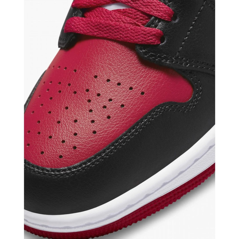 Кросівки жіночі Jordan 1 Mid Bred Toe (BQ6472-079)