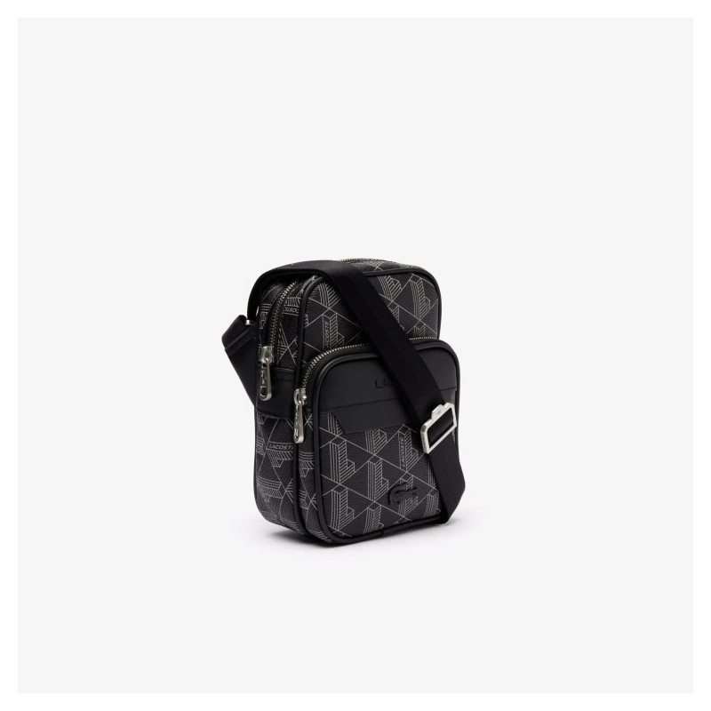 Сумка через плече Lacoste Monogram Grey (NH4409LX-H45)