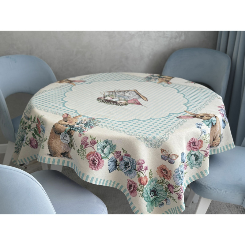 Скатертина гобеленова BLUE BUNNIES Limaso