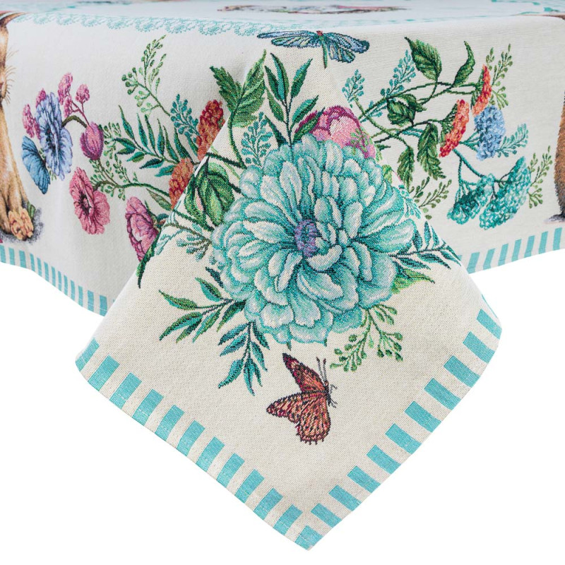 Скатертина гобеленова BLUE BUNNIES Limaso