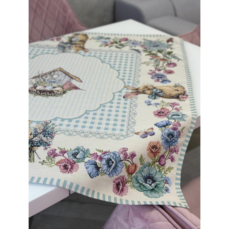 Скатертина гобеленова BLUE BUNNIES Limaso