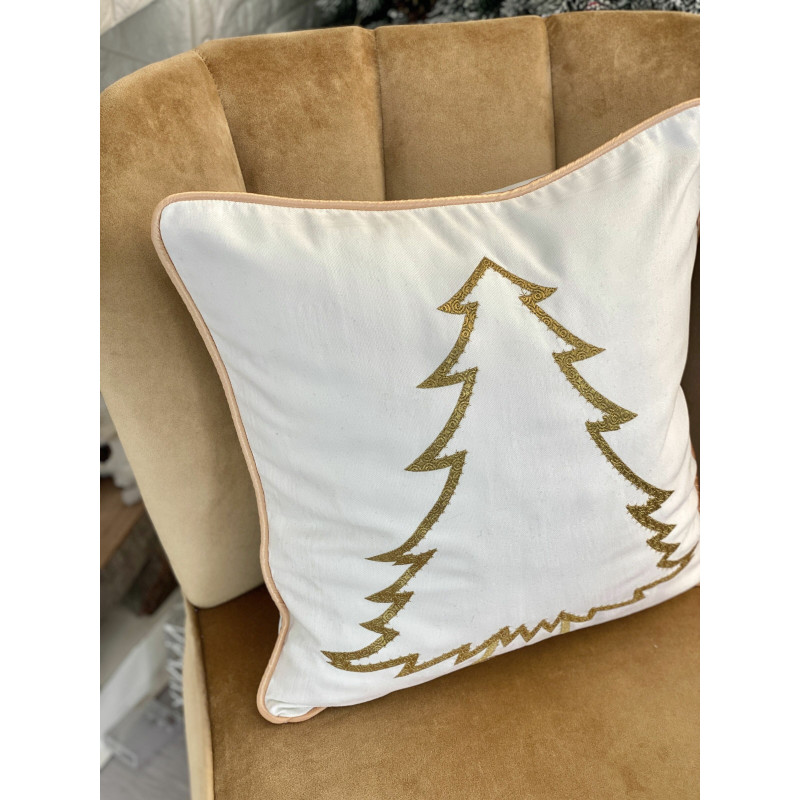 Наволочка одностороння з вишивкою XMAS TREE03