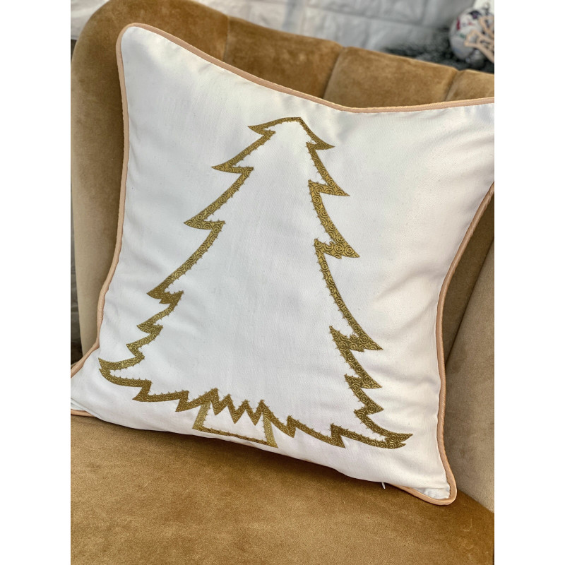 Наволочка одностороння з вишивкою XMAS TREE03