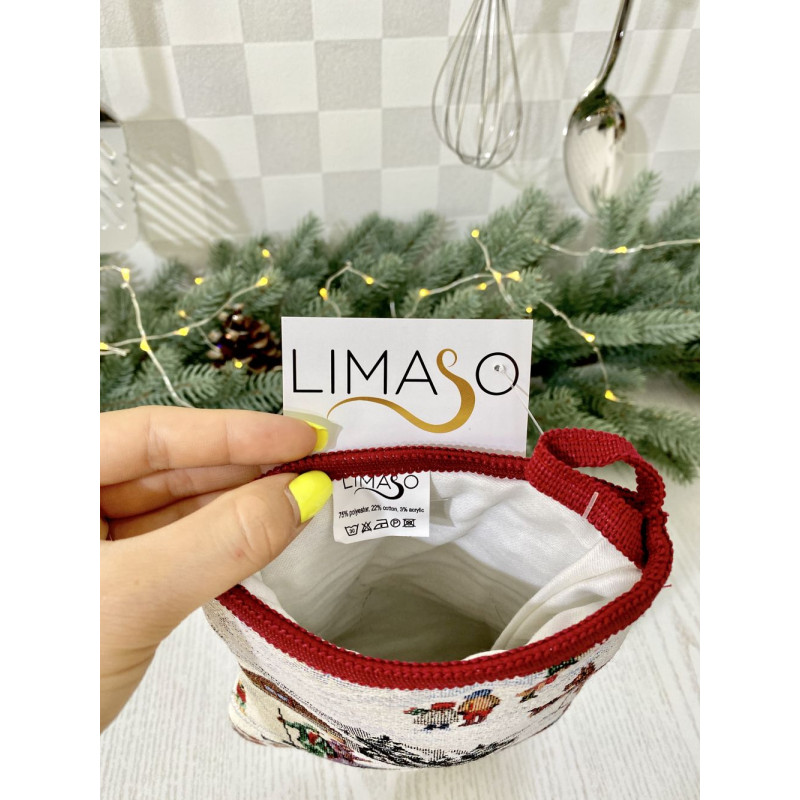 Рукавиця кухонна гобеленова EDEN1004W Зимові канікули Limaso