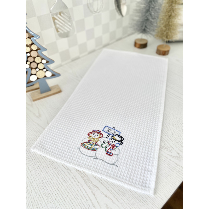 Кухонний рушник вишиваний RKVF05B-65 "Let It Snow"