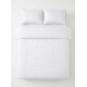 Постільний набір двоспальний SATIN WHITE STRIPE-PN (200x220+3*50x70)