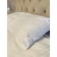 Постільний набір двоспальний SATIN WHITE STRIPE-PN (200x220+3*50x70)