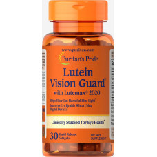 Лютеїн із зеаксантином та цинком, Lutein Vision Guard, Puritan's Pride, 30 гелевих капсул