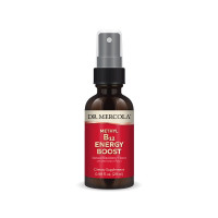 Витамин В-12, усилитель энергии, Vitamin B12 Energy Booster, Dr. Mercola, вкус ежевики, спрей, 25 мл