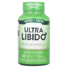 Підтримка лібідо, Ultra Libido, Nature's Truth, швидка дія, для чоловіків, 60 гелевих капсул