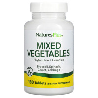 Овощная смесь, Mixed Vegetables, Nature's Plus, 180 таблеток