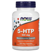 5-гидрокситриптофан, 5-HTP, Now Foods, 100 мг, 120 вегетарианских капсул