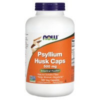 Подорожник, лушпиння із насіння, Psyllium Husk, Now Foods, 500 мг, 500 вегетаріанських капсул