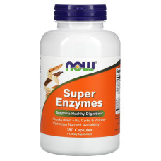 Травні ферменти, Super Enzymes, Now Foods, 180 капсул