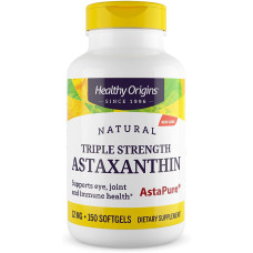 Астаксантин, Astaxanthin, Healthy Origins, 12 мг, 150 гелевих капсул
