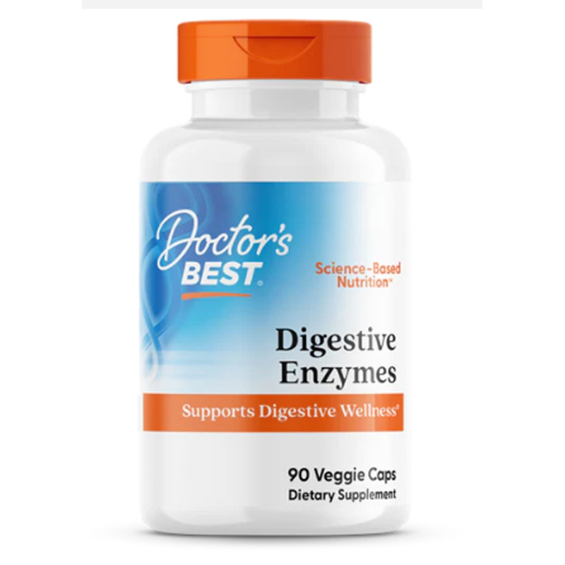 Травні ферменти, Digestive Enzymes, Doctor's Best, 90 капсул