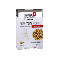 Підтримка при менопаузі, Femiton Forte Woman, Swiss Energy, комплекс продовженої дії, 30 веганських капсул