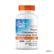 Глюкозамин, хондроитин МСМ, Glucosamine Chondroitin MSM, Doctor's Best, 120 веганских капсул