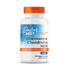 Глюкозамин хондроитин МСМ, Glucosamine Chondroitin MSM, Doctor's Best, 360 вегетарианских капсул