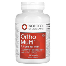 Мультивитамины для мужчин, Ortho Multi, Softgels for Men, Protocol for Life Balance, 90 гелевых капсул