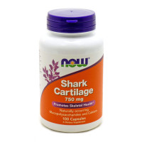 Акулий хрящ, Shark Cartilage, NOW Foods, 750 мг, 100 капсул