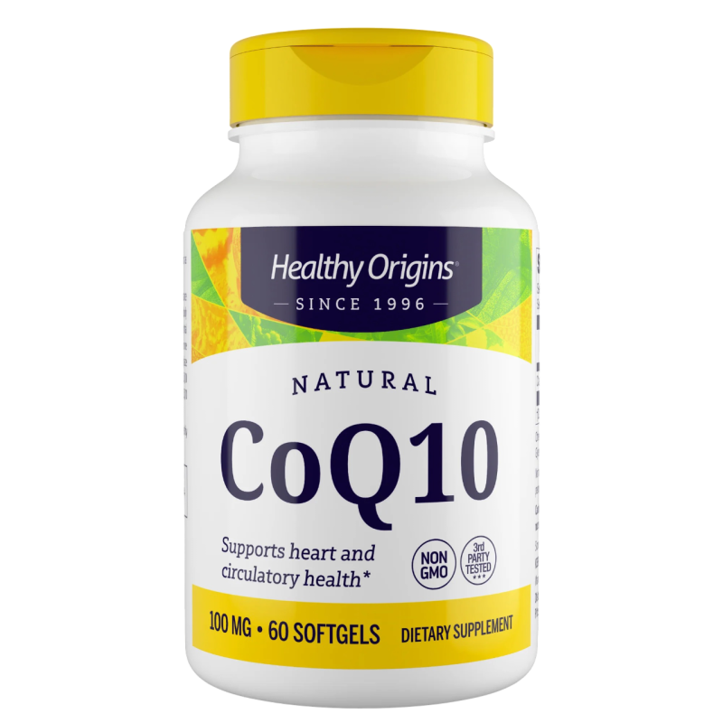 Коэнзим Q10, Healthy Origins, Kaneka Q10 (CoQ10 Gels), 100 мг, 60 капсул