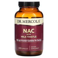 NAC с расторопшей, NAC with Milk Thistle, Dr. Mercola, 250 мг, 180 капсул