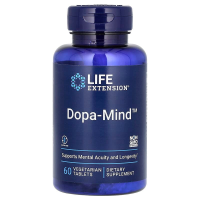 Дофамін: формула для мозку, Dopa-Mind, Life Extension, 60 вегетаріанських таблеток