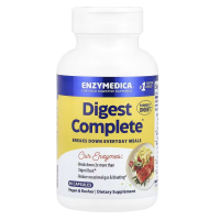 Пищеварительные ферменты, полная формула, Digest Complete, Enzymedica, 90 капсул