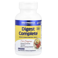 Травні ферменти, повна формула, Digest Complete, Enzymedica, 90 капсул