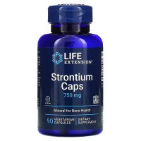 Стронций для здоровья костей, Strontium, Life Extension, 750 мг, 90 вегетарианских капсул (250 мг на капсулу)