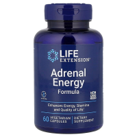 Поддержка надпочечников, Adrenal Energy Formula, Life Extension, 60 вегетарианских капсул