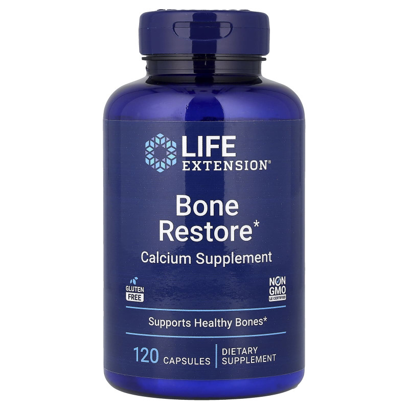 Витамины для костей, Bone Restore, Life Extension, 120 капсул