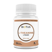 L-теанін, L-Theanine, Biotus, 600 мг, 60 капсул
