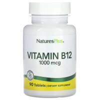 Витамин В-12, Vitamin B-12, Nature's Plus, 1000 мкг, 90 таблеток
