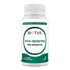 Міо-інозитол, Myo-Inositol, Biotus, 2000 мг, 60 капсул (500 мг у 1 капсулі)