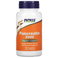 Панкреатин, Pancreat 2000i, Now Foods, 200 мг, 100 капсул