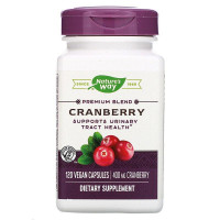 Клюква, Cranberry, Premium Blend, Nature's Way, 400 мг, 120 веганских капсул