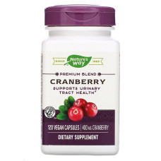 Клюква, Cranberry, Premium Blend, Nature's Way, 400 мг, 120 веганских капсул