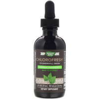 Жидкий хлорофилл, Chlorophyll Drops, Nature's Way, со вкусом мяты, 59 мл