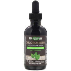 Жидкий хлорофилл, Chlorophyll Drops, Nature's Way, со вкусом мяты, 59 мл