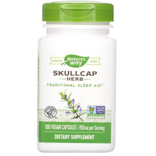 Шоломник, Scullcap Herb, Nature's Way, 850 мг, 100 веганських капсул (425 мг у капсулі)
