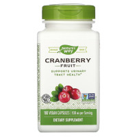 Клюква, Cranberry, Nature's Way, экстракт ягод, 180 веганских капсул (465 мг в 1 капсуле)