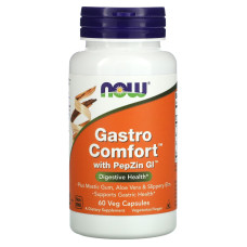 Поддержка здоровья желудка, Gastro Comfort, Now Foods, с PepZin GI, 60 вегетарианских капсул