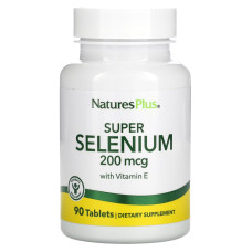 Селен, Super Selenium, Nature's Plus, 200 мкг, 90 таблеток